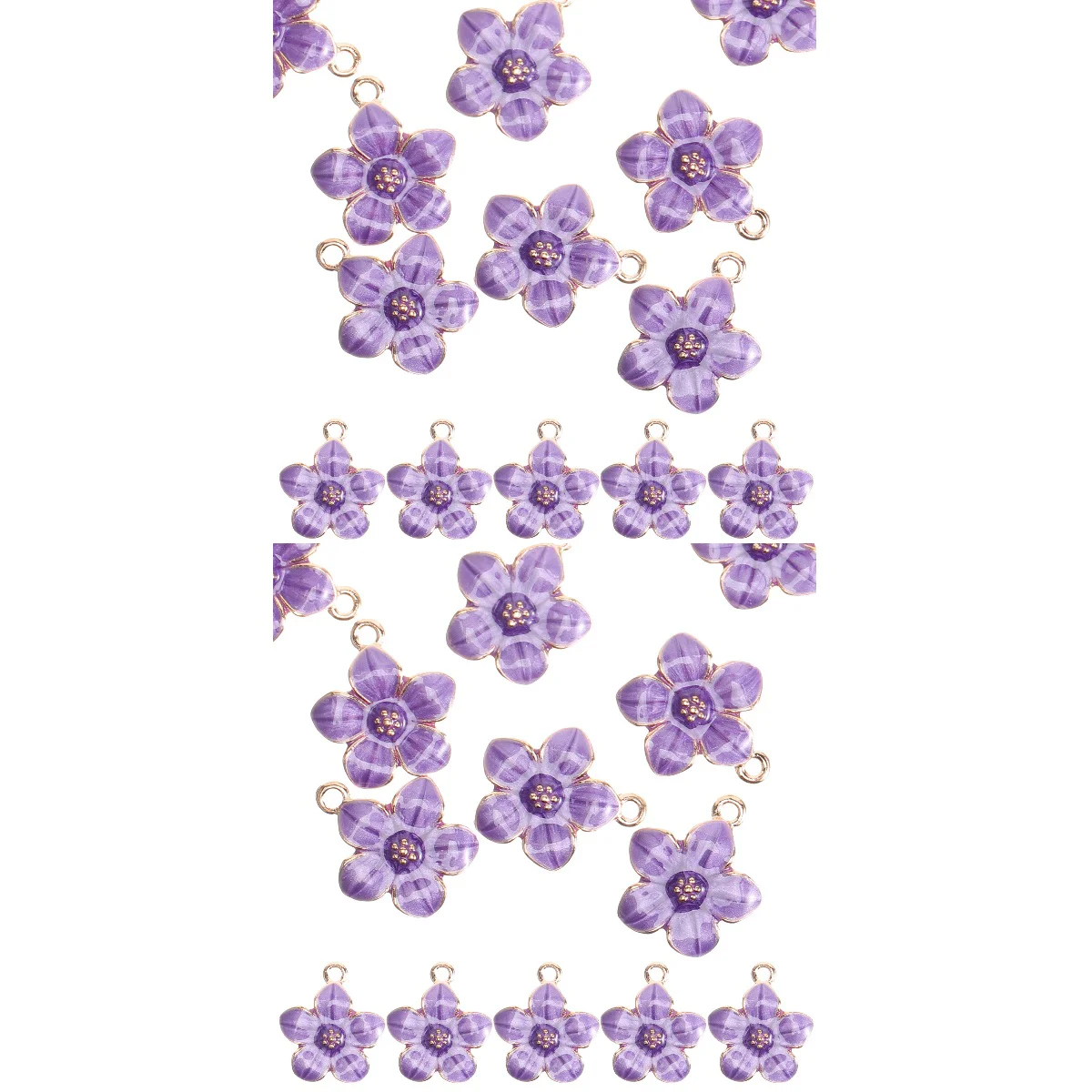 

100 Pcs Cherry Blossom Pendant Flower Choker Necklace Charms Beads Alloy Handcraft Supplies DIY Jewelry Making