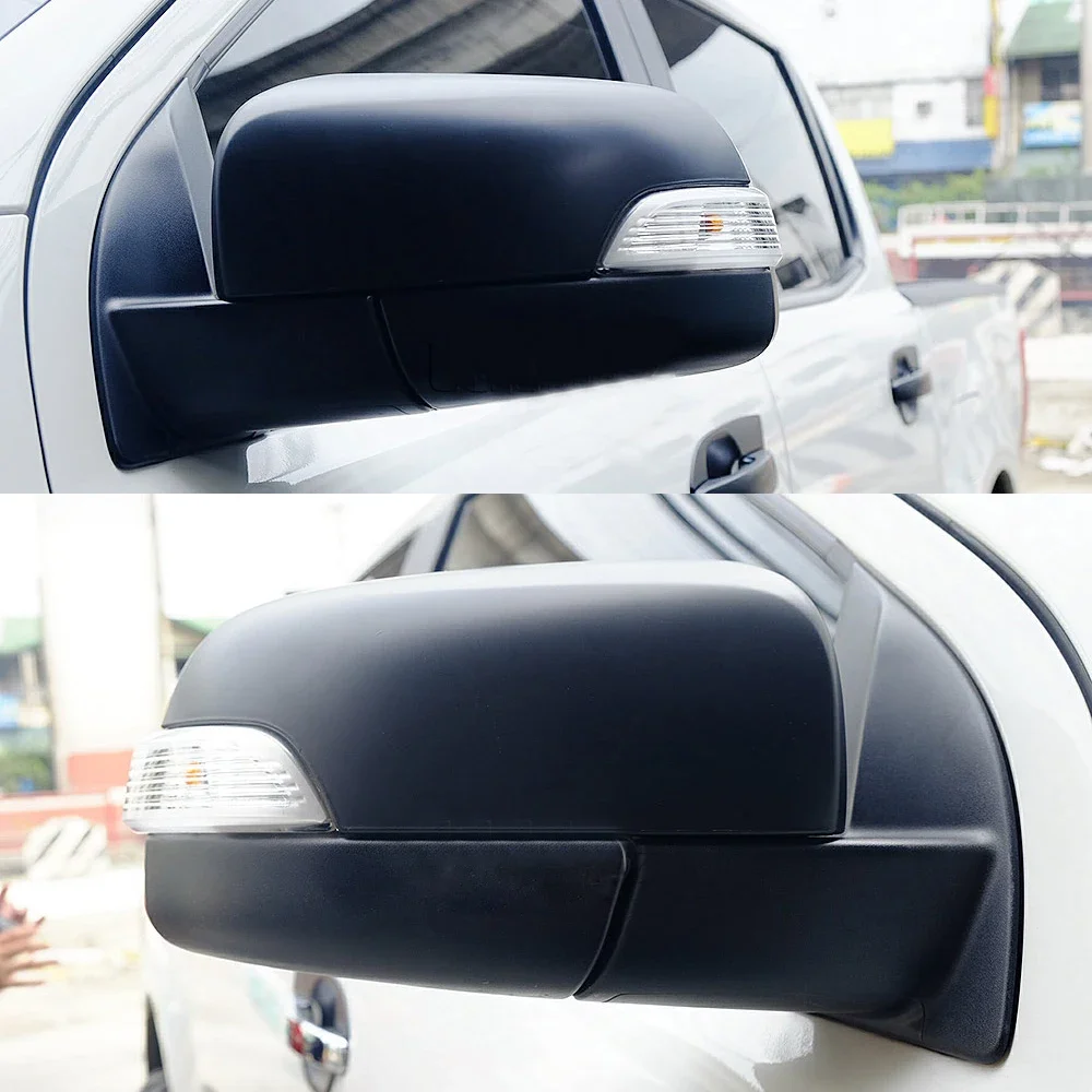 Матовый черный зеркальный чехол для Ford Ranger 2012-2022 T6 T7 T8 XLT XLS XL WILDTRAK PX PX2 PX3 Raptor