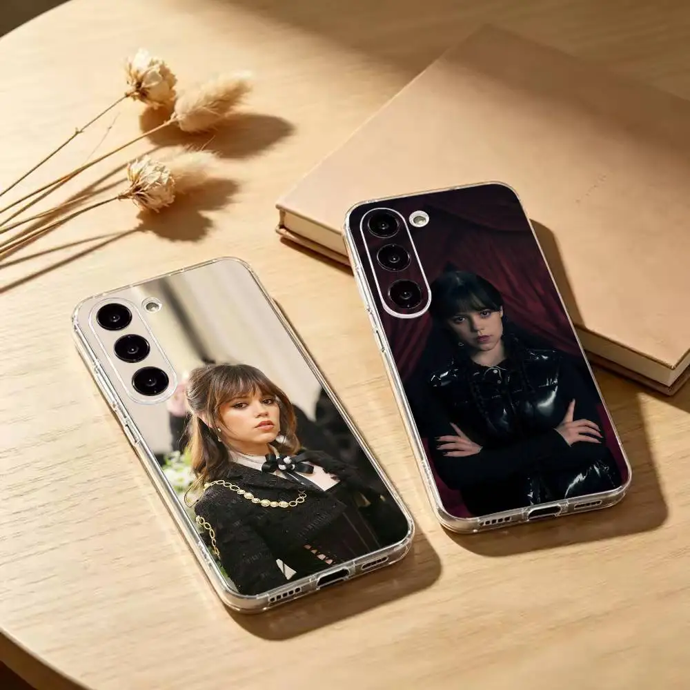 Фото Чехол для телефона с изображением актрисы Дженны О-Ортеги для Samsung A10 A12 A20 A21S A30 A31 A50 A51 A52 A70 A71, прозрачный №1