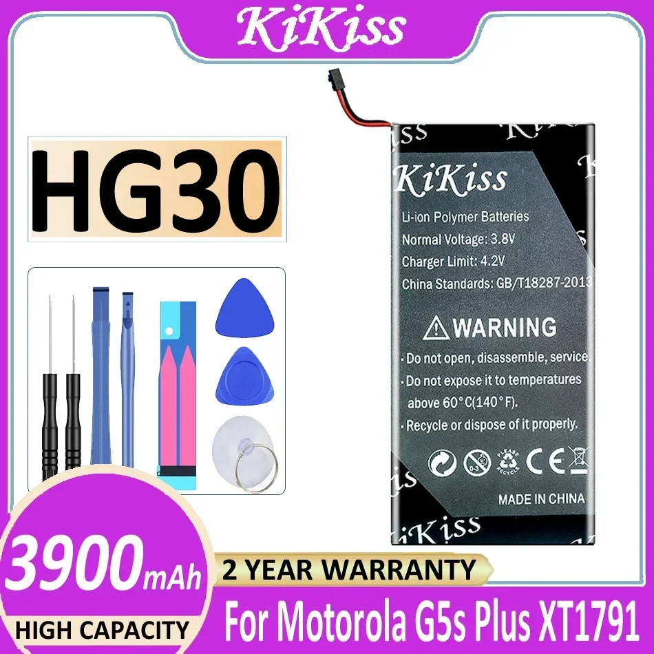 Аккумулятор KiKiss 3900 мАч HG30 для Motorola Moto G5S Plus G6 двойной аккумулятор XT1791 XT1792 XT1793 XT1794