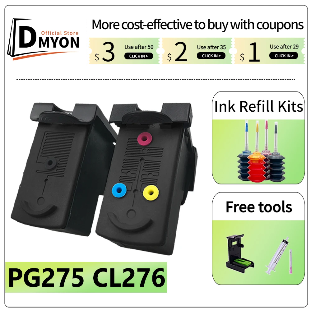 

pg275 cl276 Remanufactured Ink Cartridge PG-275 CL-276 Replacement for canon printer pixma cartridge TS3520 TS3500 TR4720 TR4700