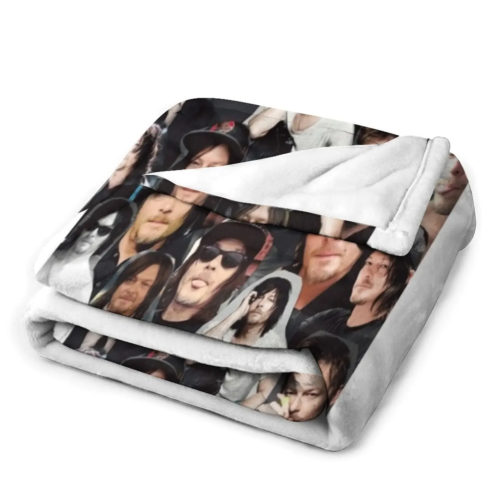 Норман-ридус-коллаж плед одеяло теплый Большой Диван плюшевый тяжелый