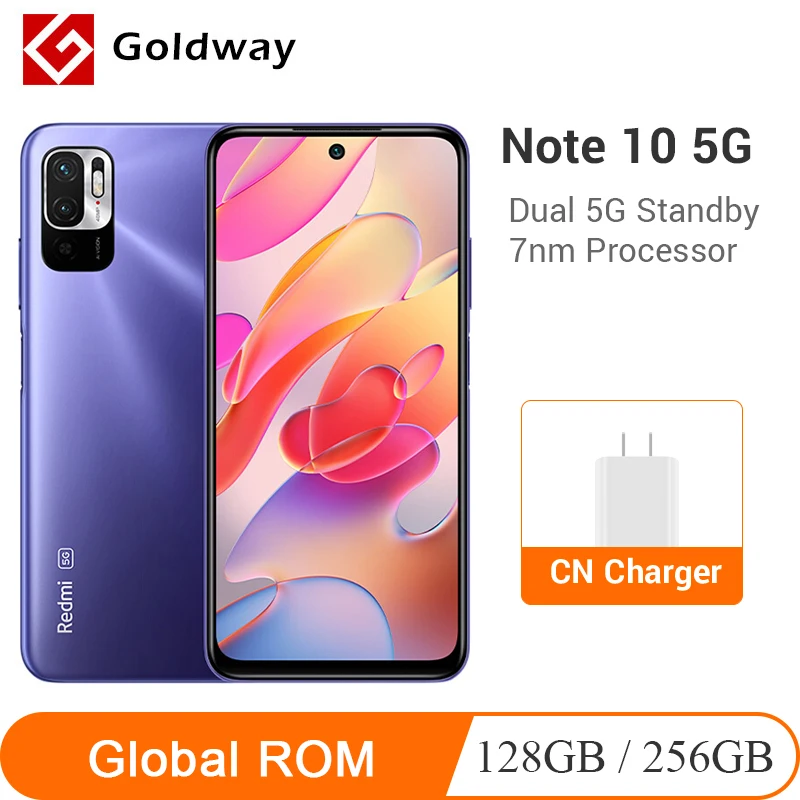 Смартфон Xiaomi Redmi Note 10 5G телефон с глобальной прошивкой 128 ГБ/256 ГБ 7 нм 700 дюйма