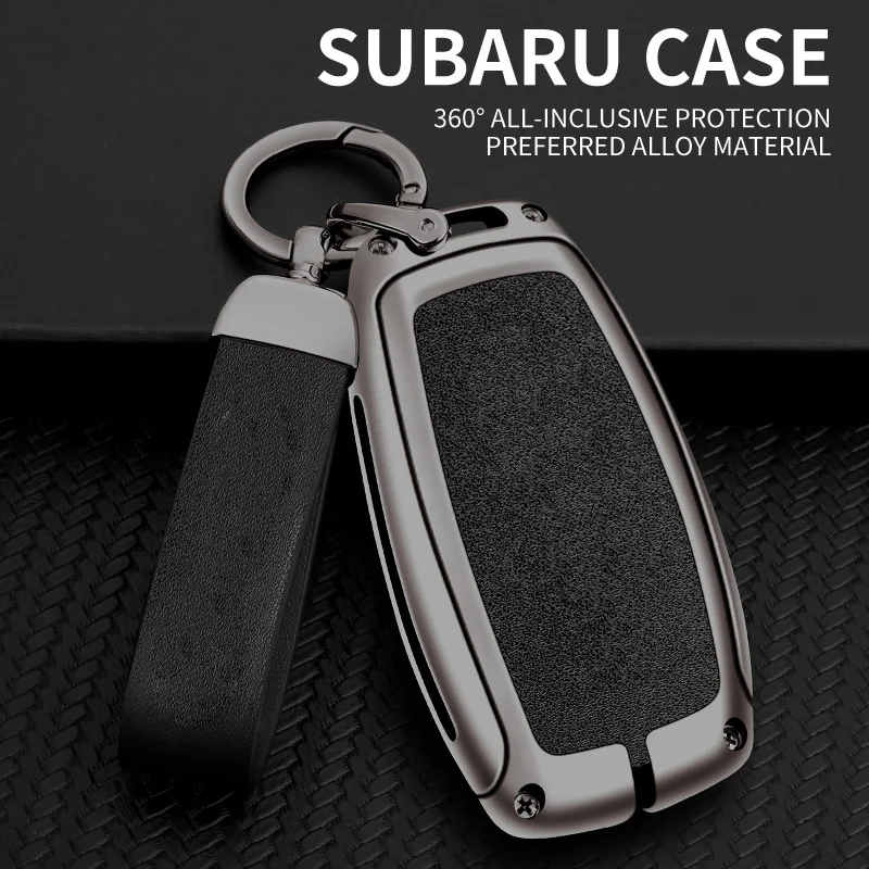 

Car Key Case For Subaru Legacy Impreza Forester XV Trezia BRZ WRX STI Outback Levorg Crosstrek Fob Cover Bag Leather Keychain