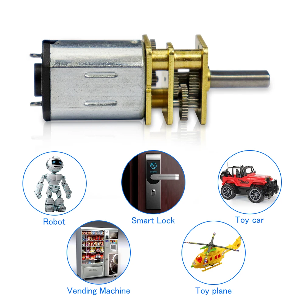 

Мини-мотор-редуктор N20 6В/12В 30-1000 об/мин