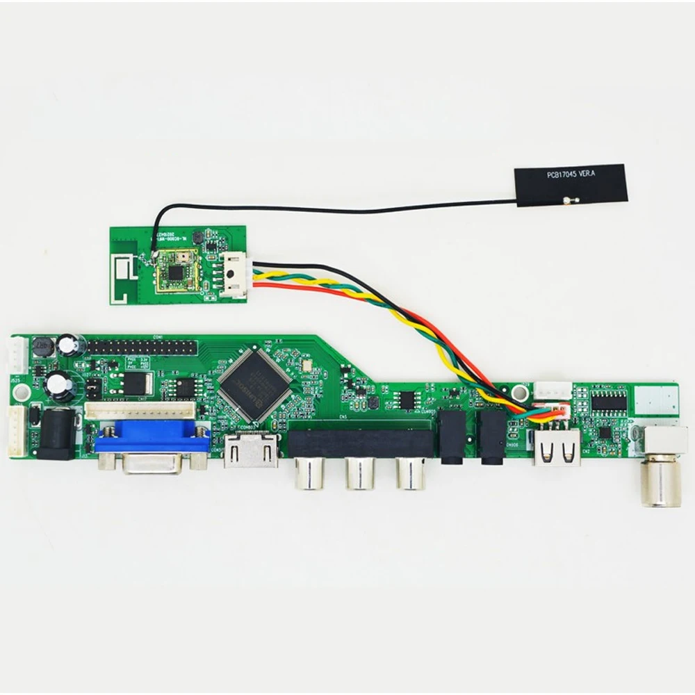 

Плата контроллера ЖК-дисплея AV + TV + USB + VGA + HDMI + miracast для комплекта материнской платы аналогового ТВ 8,9-42"