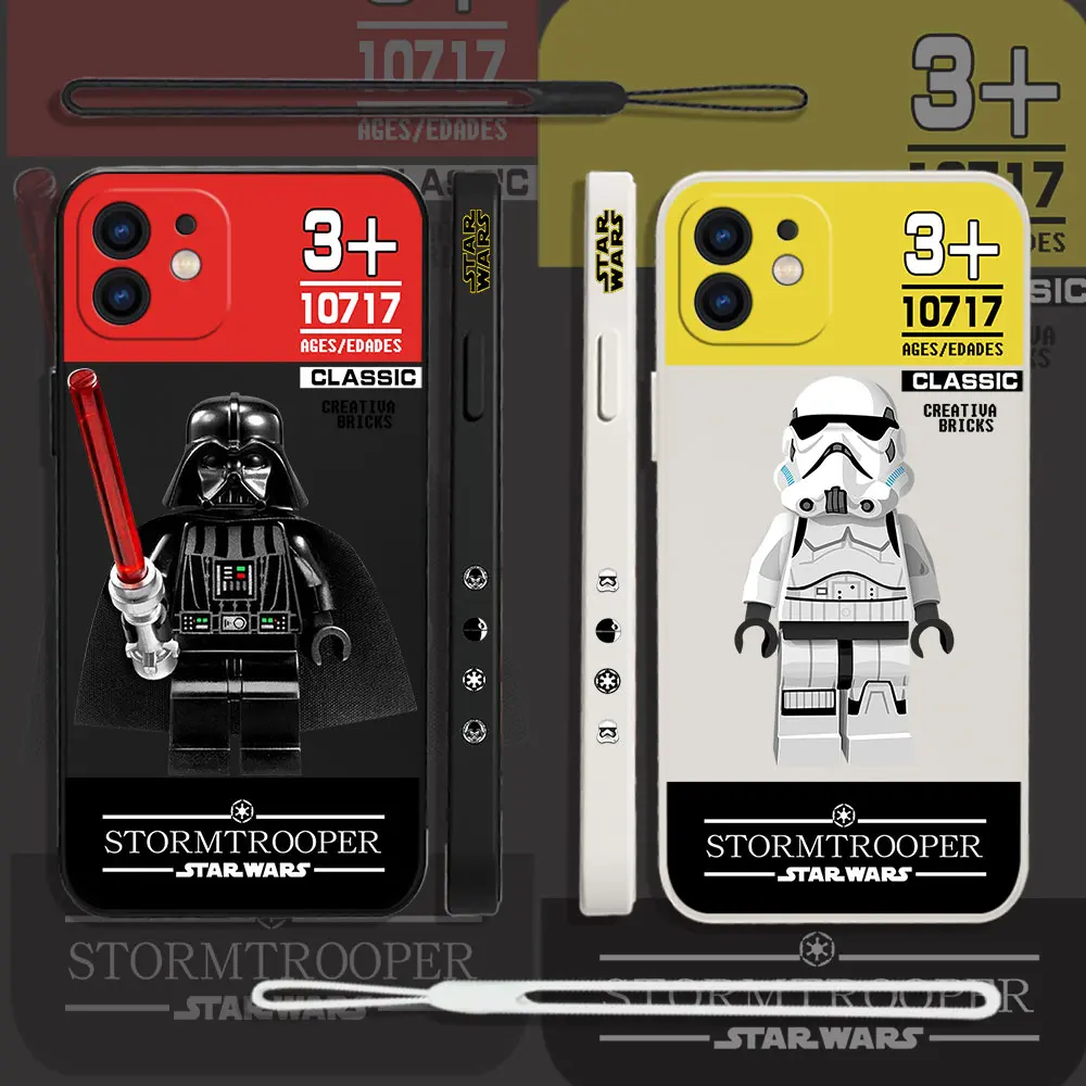 

S-Stars Phone Case For Xiaomi Redmi Note 11 10A 10 10S 9 8 7 Pro Plus 10C 9A 9C 9T 4G 5G Cases Wars With Lanyard