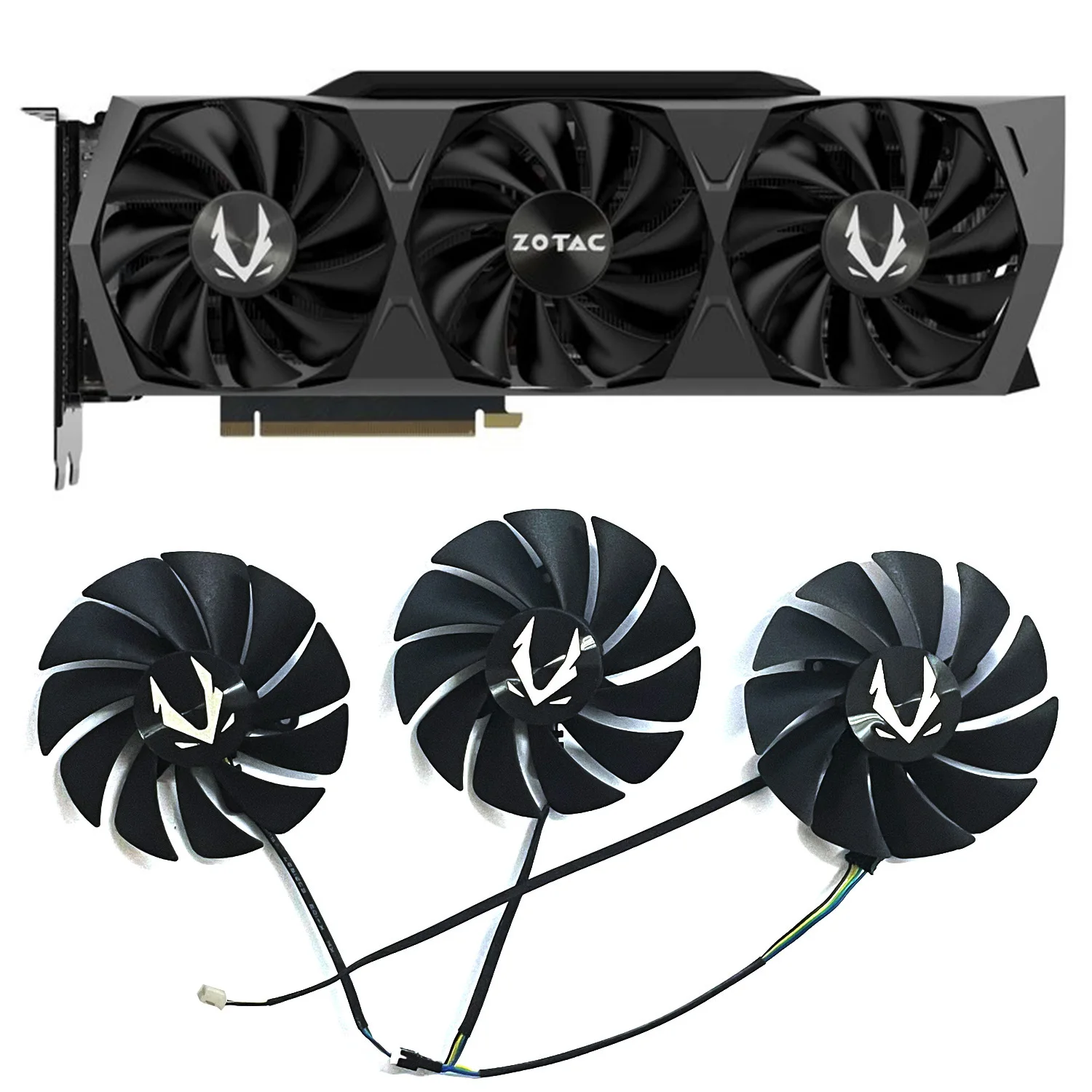 

3pcs 89mm 4pin DC 12V 0.4A CF9015H12S RTX3080 3090 GPU Graphics Fan for Zotac RTX 3090 Trinity RTX 3080 Amp Holo RTX3080TI Fan