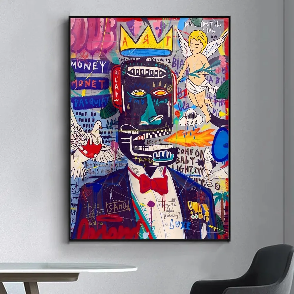 Интересная Мона фантазийный постер наклейка на стену для гостиной бара