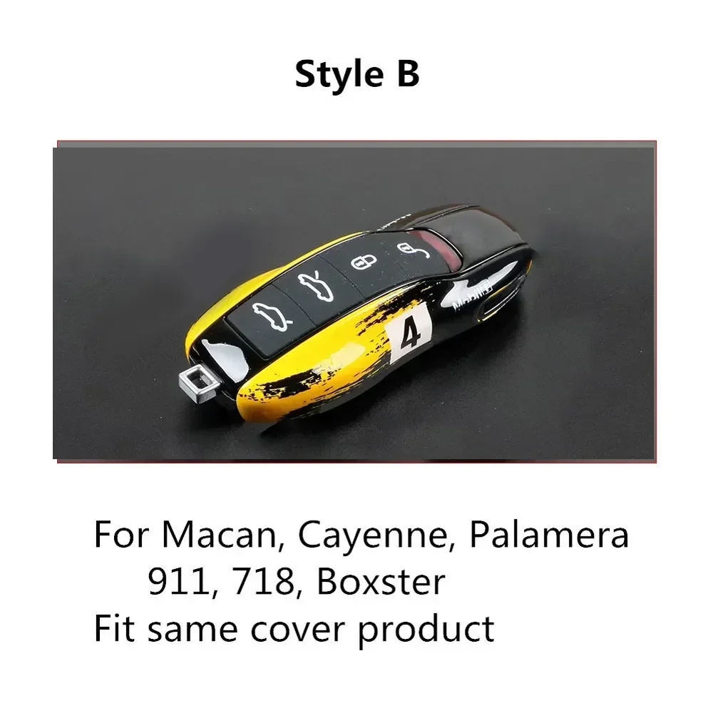 

Защитный чехол для ключей для Porsche Cayenne 9ya Panamera 971 911 Macan Boxster Carman, чехол для пульта дистанционного управления сигнализацией без ключа, сменный жесткий корпус