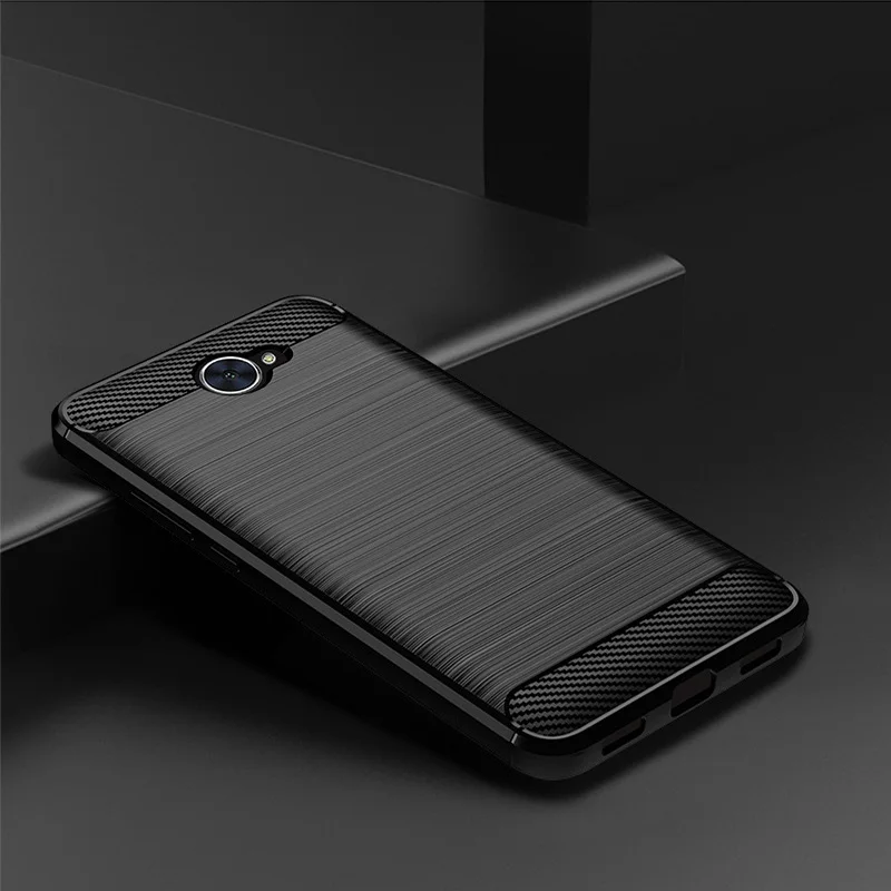 Чехол для Huawei Y5 2017/Y6 2017/Y7 2017 мягкий силиконовый чехол из ТПУ черный синий красный |
