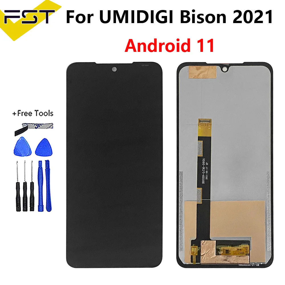 ЖК-дисплей с сенсорным экраном в сборе для UMIDIGI Bison 2021, Android 11