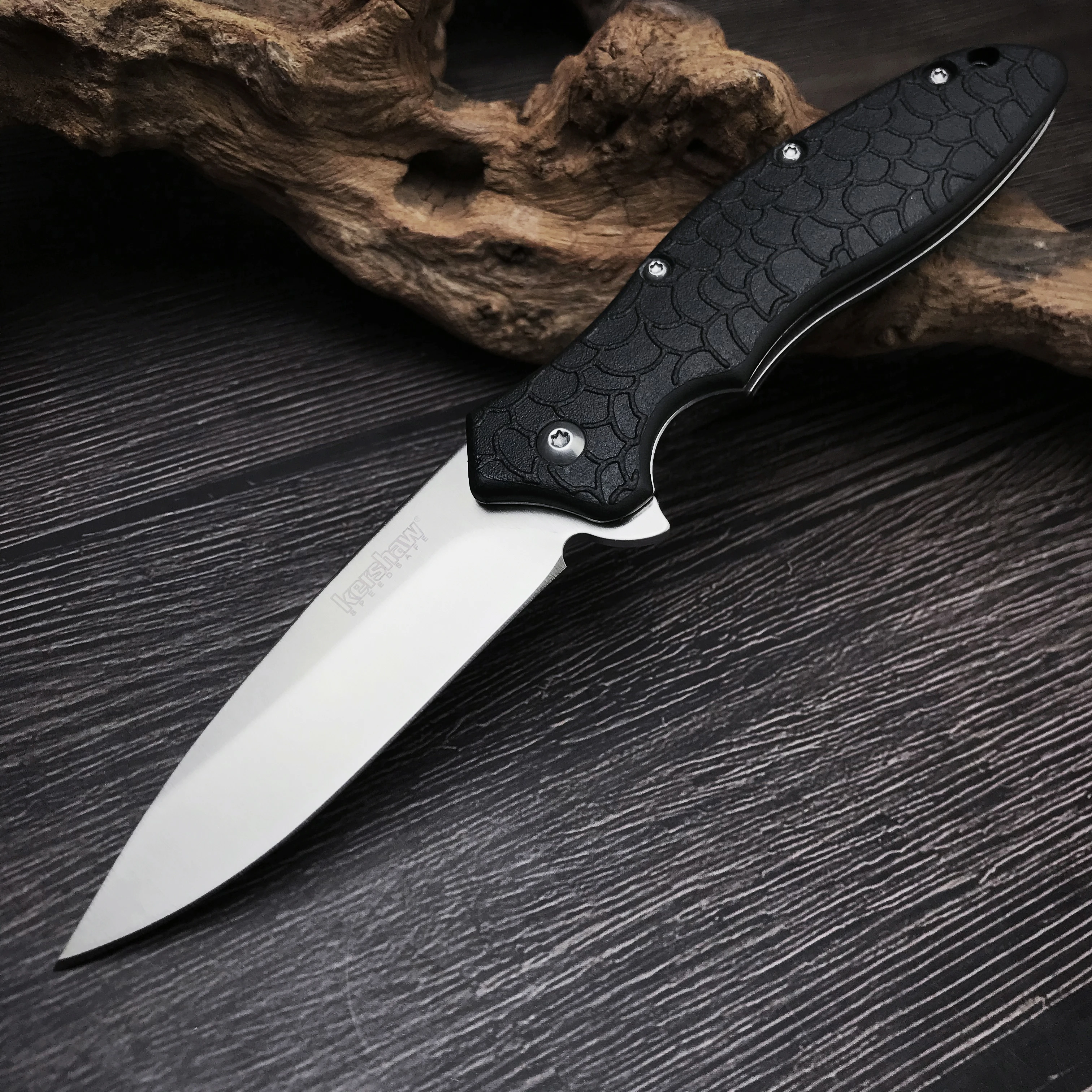 

Kershaw 1830 Stainless Steel Knife Sharp Hunting Folding Knife Combat Camping EDC Jungle Tactical Tool Defense Pocket Jackknife