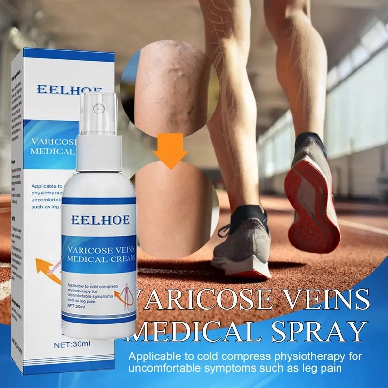 

Varicose Veins Relief Spray Vasculitis Phlebitis Spider Blood Vessel Swell Pain Herbal Treatment Earthworm Leg Health Body Care