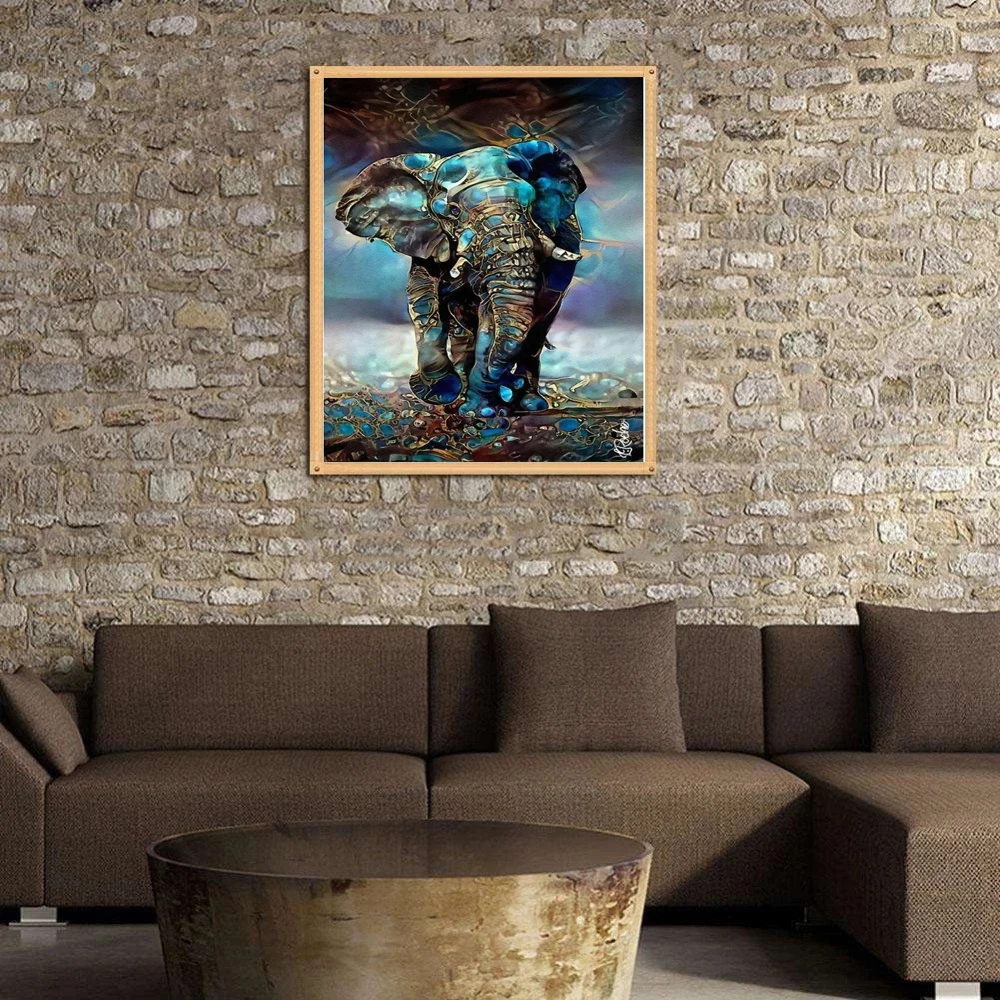 5D алмазная живопись сделай сам слон абстрактное искусство животное узор