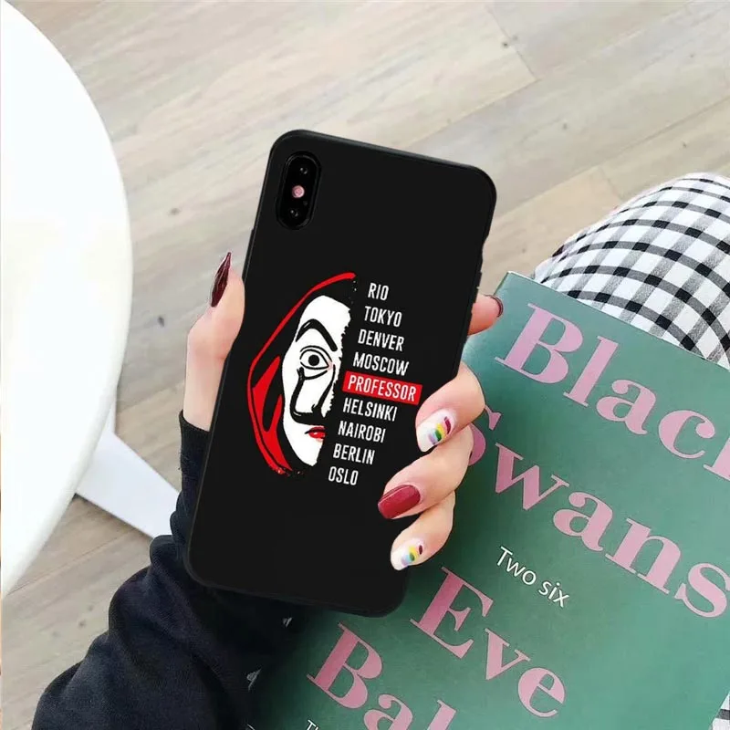 

JAMULAR La Casa De Papel Money Heist Phone Case For Huawei P20 P30 Pro Mate 20 Lite Soft Back Cover For Samsung S8 S10 S9 Plus