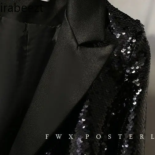 Осень 2024 новинка модный приталенный Блестящий блестящий пиджак Все в одном