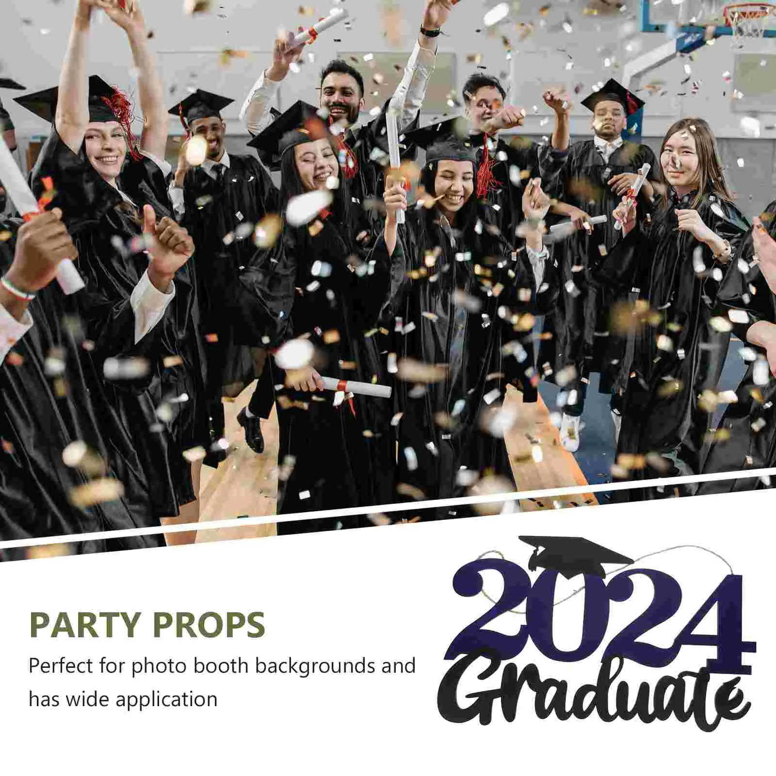 Выпускной вечер 2024 деревянная вывеска украшение для выпускника реквизит