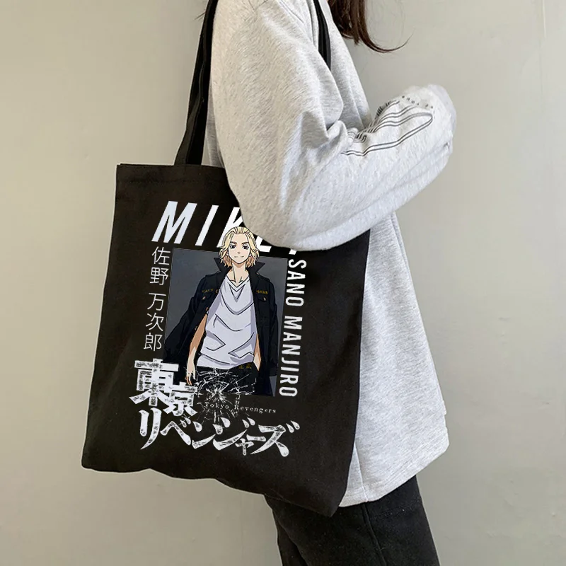

Сумка на плечо Harajuku «Токийский Мститель», Экологически чистая холщовая Сумочка, шоппер в стиле Харадзюку, модная повседневная Летняя сумка ...