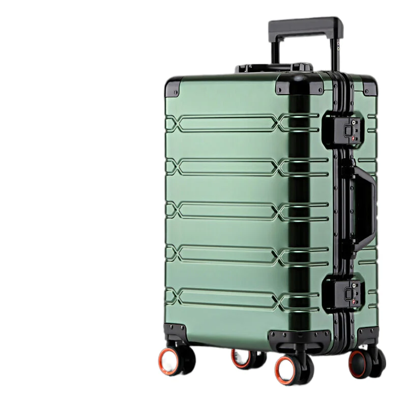 All aluminum-magnesium alloy travel suitcase Business Rolling luggage on wheels trolley luggage Carry-Ons cabin suitcase