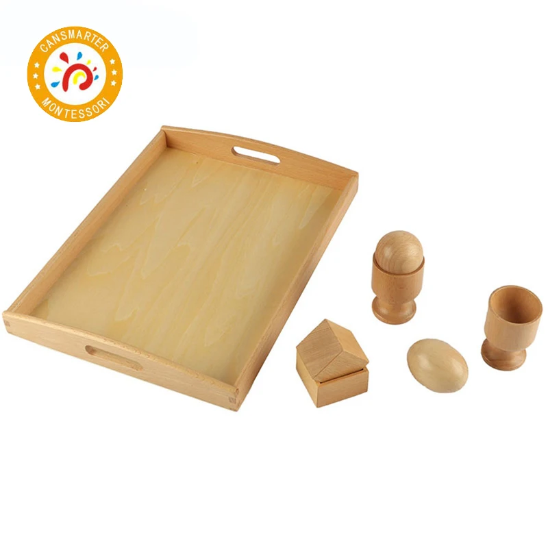 

Montessori Geometric Shapes Wooden Educational Materials Object Fitting Exercise Teaching Aids Baby Math Games Toys for Children