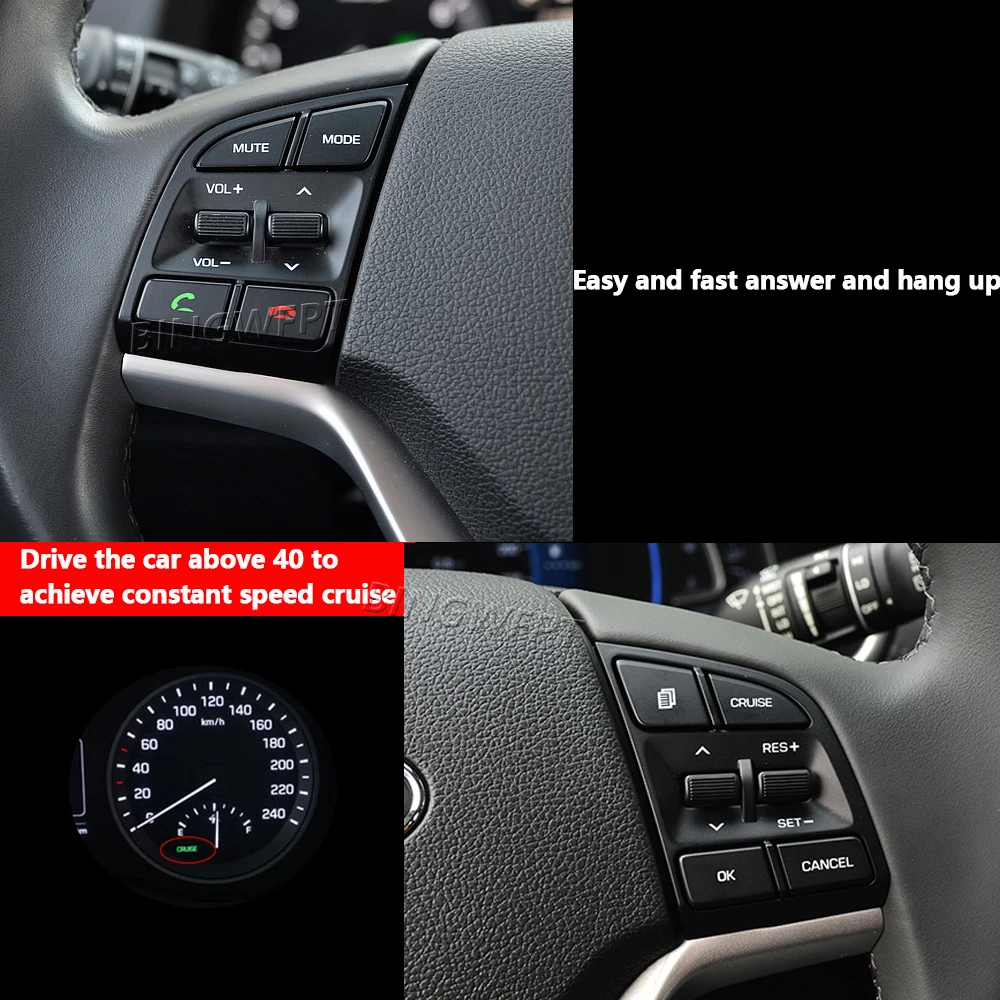 Фото 96710D3500 переключатель дистанционного управления на руль для Hyundai Tucson 2016-2019 Регулировка громкости Кнопка Bluetooth музыкальный переключатель №5