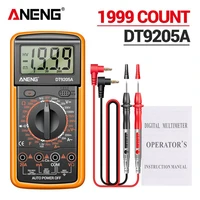 aneng dt9205a 12 digital multimeter profesional acdc transistor tester meter portable analog auto range multimetro volt diode
