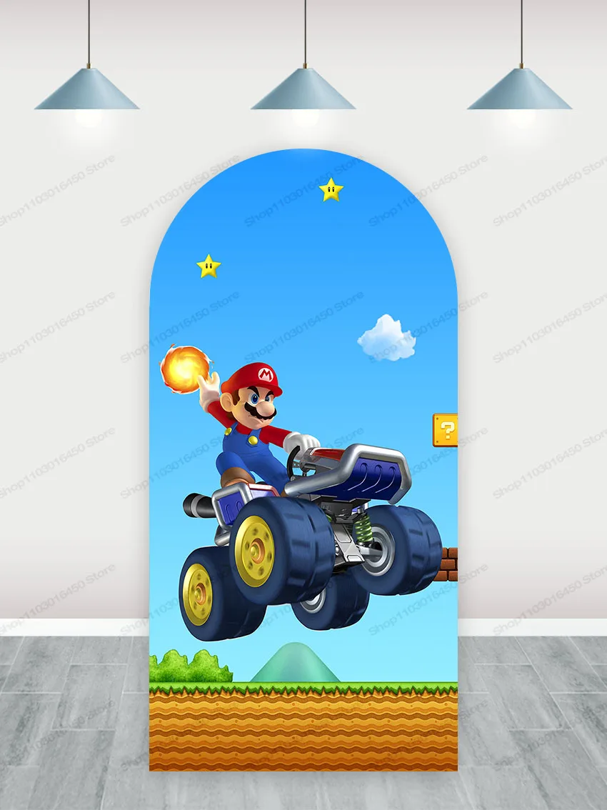 Студийный фон из полиэстера для фотосъемки с изображением супер Марио братьев