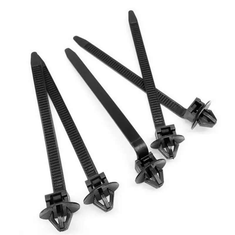 

50pcs Quality Nylon Cable Tie Fastener Clips Car Loom Hose Clamp Releasable Zip Strap CYX Reusable Cable Tie Zip Wraps Strap