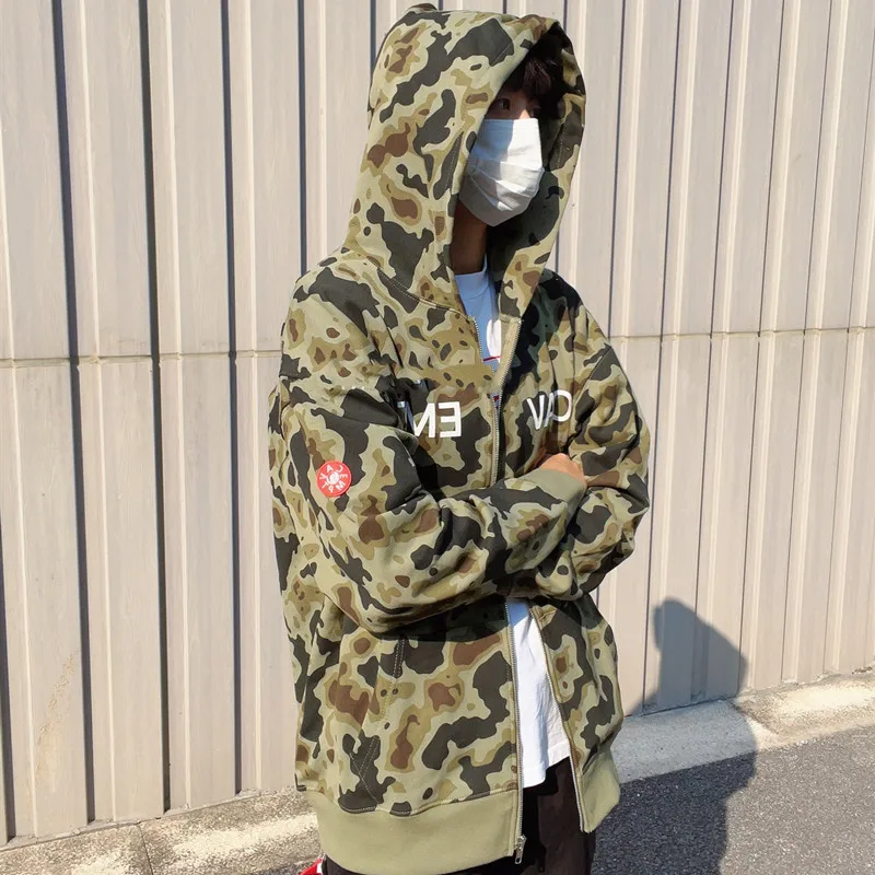 

CAV EMPT Vintage Hooded Pullover Mens Clothing Camouflage CAVEMPT C.E Fashion Hoodie Men Nice Quality Oversized