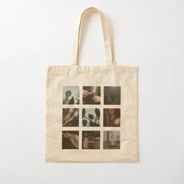 

Dark Academia Moodboard 3 Cotton Canvas Bag Handbag Printed Reusable Shoulder Bag Fashion Travel Unisex Tote Casual Women