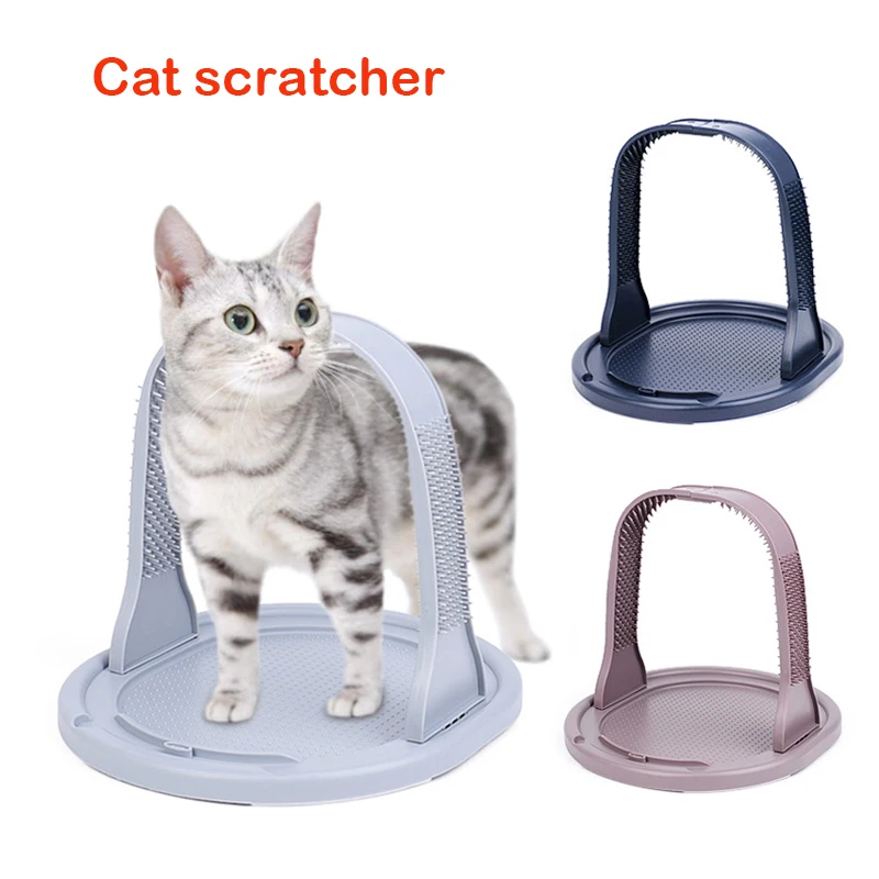 

arched cat scratcher double-sided rubbing device toy combing scratching massage rubbing claw scratching board pet toy
