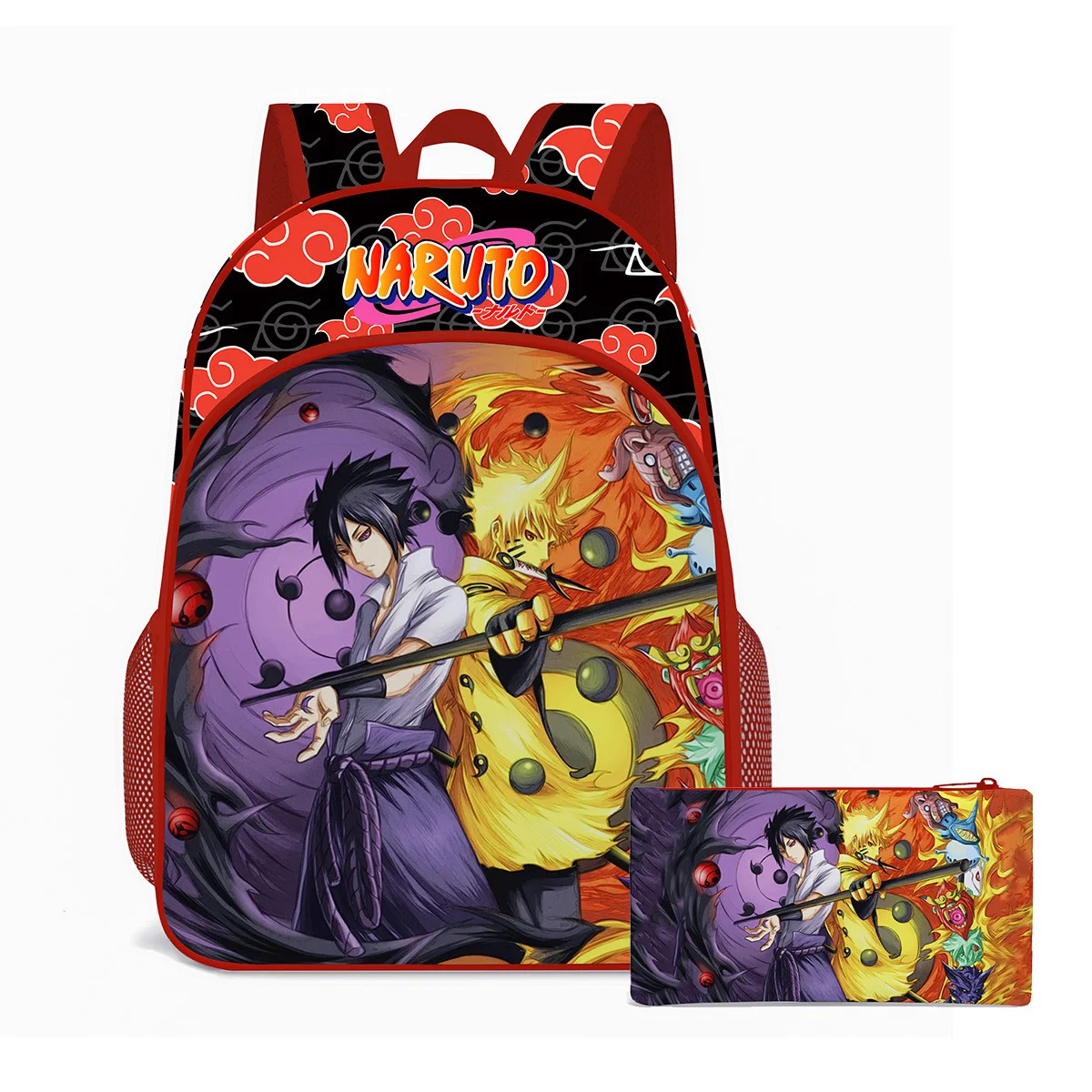 

Anime Character Naruto New Three-piece Role-playing Pencil Case Primary and Secondary School Students Children's Backpack