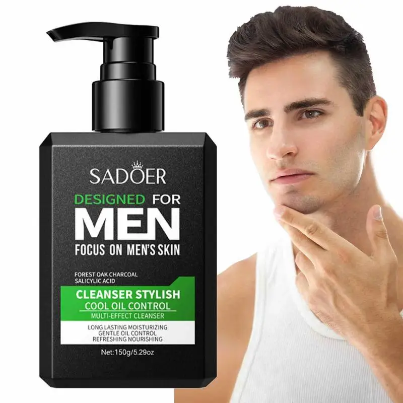 

Man Facial Cleanser Face Washing Moisturizing Man Skin Care Oil Control Blackhead Remove Scrub Cosmetics Norishing Cleanser