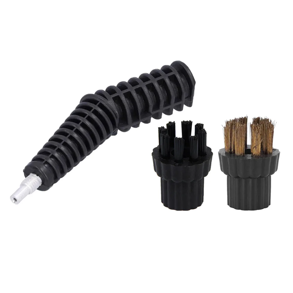 

Nozzel Brush And Brass Nylon Brush Head Set Compatible With For Steam Mop X5 Replacement Accessories High Quality