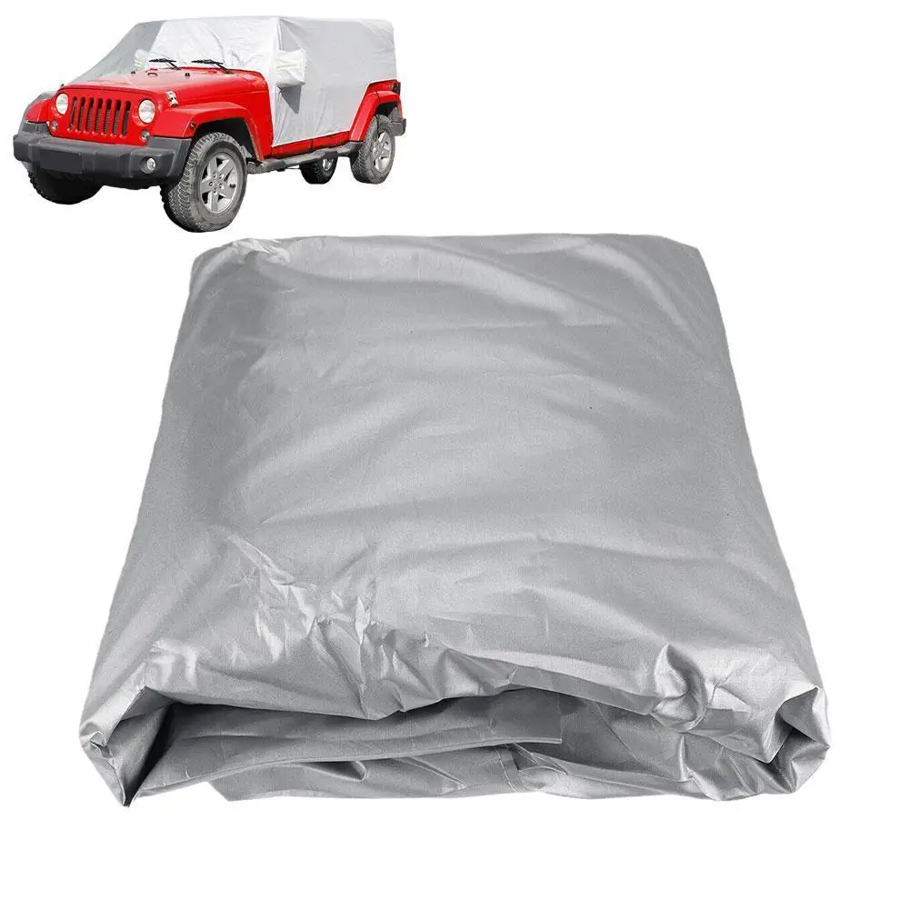 

210D Waterproof Top Car Cover for JEEP Wrangler JK JL 2-Door /4-Door 2007-2020 Half Roof Outdoor Protection Cover Snow Rain Z1S5