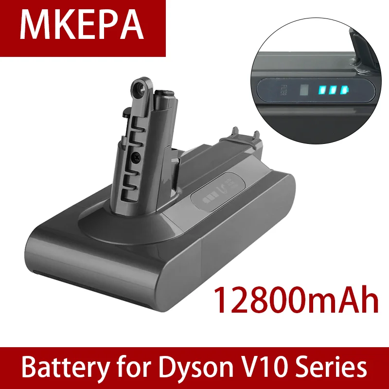 

100% vacuum cleaner lithium battery 25.2V 12800mAh Dyson cyclone V10 absolu SV12 V10 Duvet