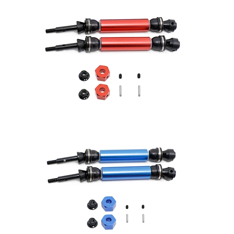 

2Pcs Metal Rear Drive Shaft CVD For 1/10 Traxxas Slash Rustler Stampede Hoss VXL 4X4 2WD RC Car Upgrade Parts