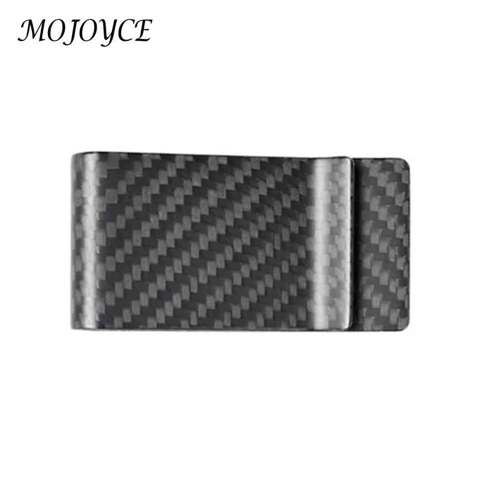 

Car Auto Slim Card Carbon Fiber Holder Credit Card Money Bill Storage Clip Kit