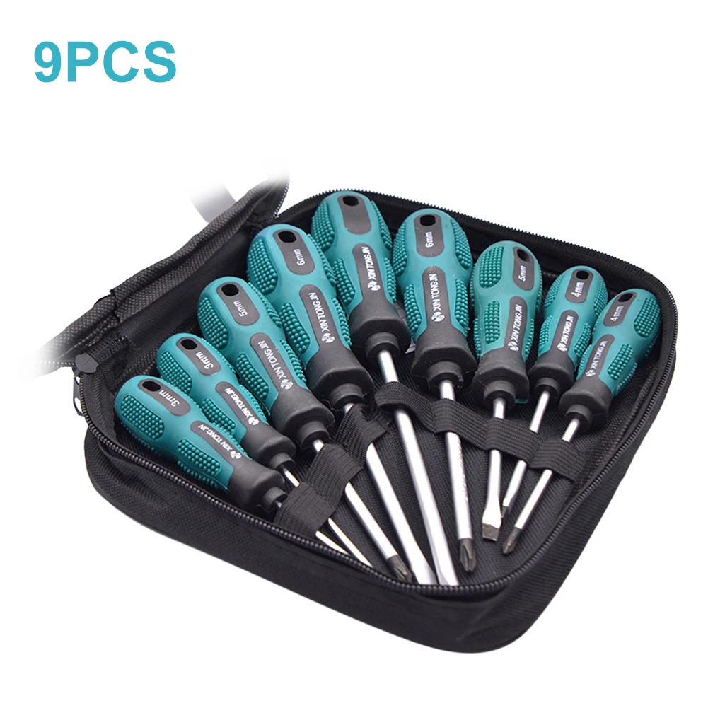 

2022new Screwdriver Set Multi-Bit Magnetic Screwdrivers with Phillips/ Slotted Bit Screw Driver for Home Repairing Hand Tools