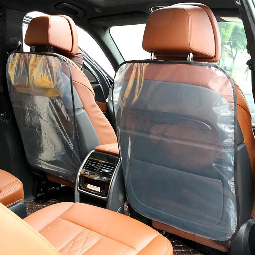 

Car Seat Back PE Transparent Film Protective Cover Pad Anti-skid Anti-dirty Mat Children Anti-kick Anti-step M8X0