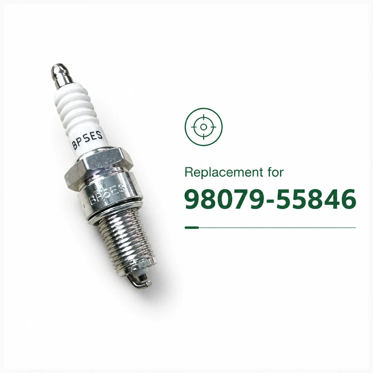 Фото Комплект из 2 свечей зажигания для Honda 98079-55846 BPR5ES, замена NGK 7734, Torch F5RTC, для генераторов и газонокосилок GX160 GX120 GXV160 №2