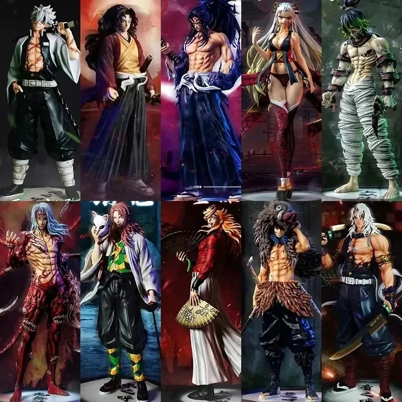 Фигурки Аниме Demon Slayer - Giyuutarou Kokushibo Tsugikuni Yoriichi Douma Inosuke Kimetsu No Yaiba Models Unisex PVC Collect...