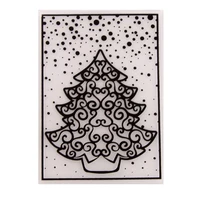 tree christmas embossing folders plastic template for diy scrapbooking crafts making photo album card holiday decoration