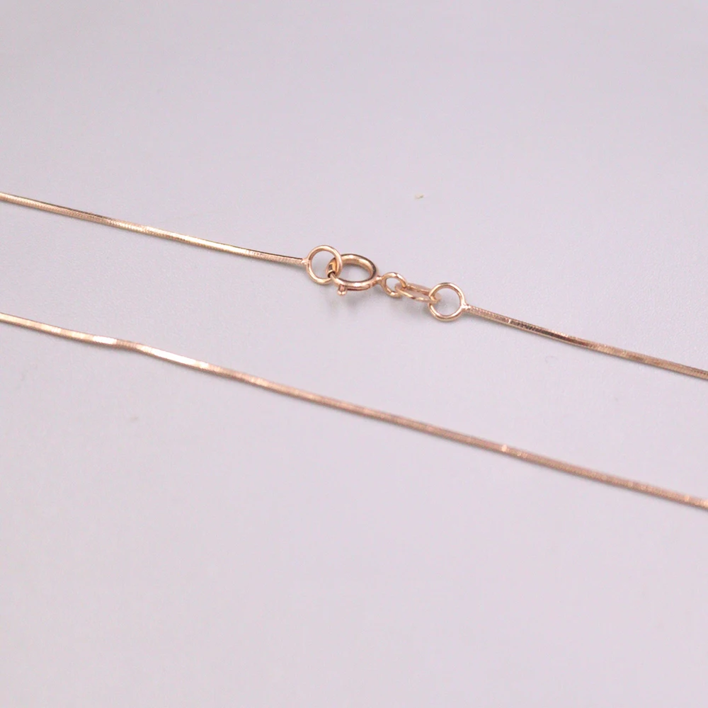 Цепочка из настоящего чистого розового золота 18 карат женский подарок ожерелье