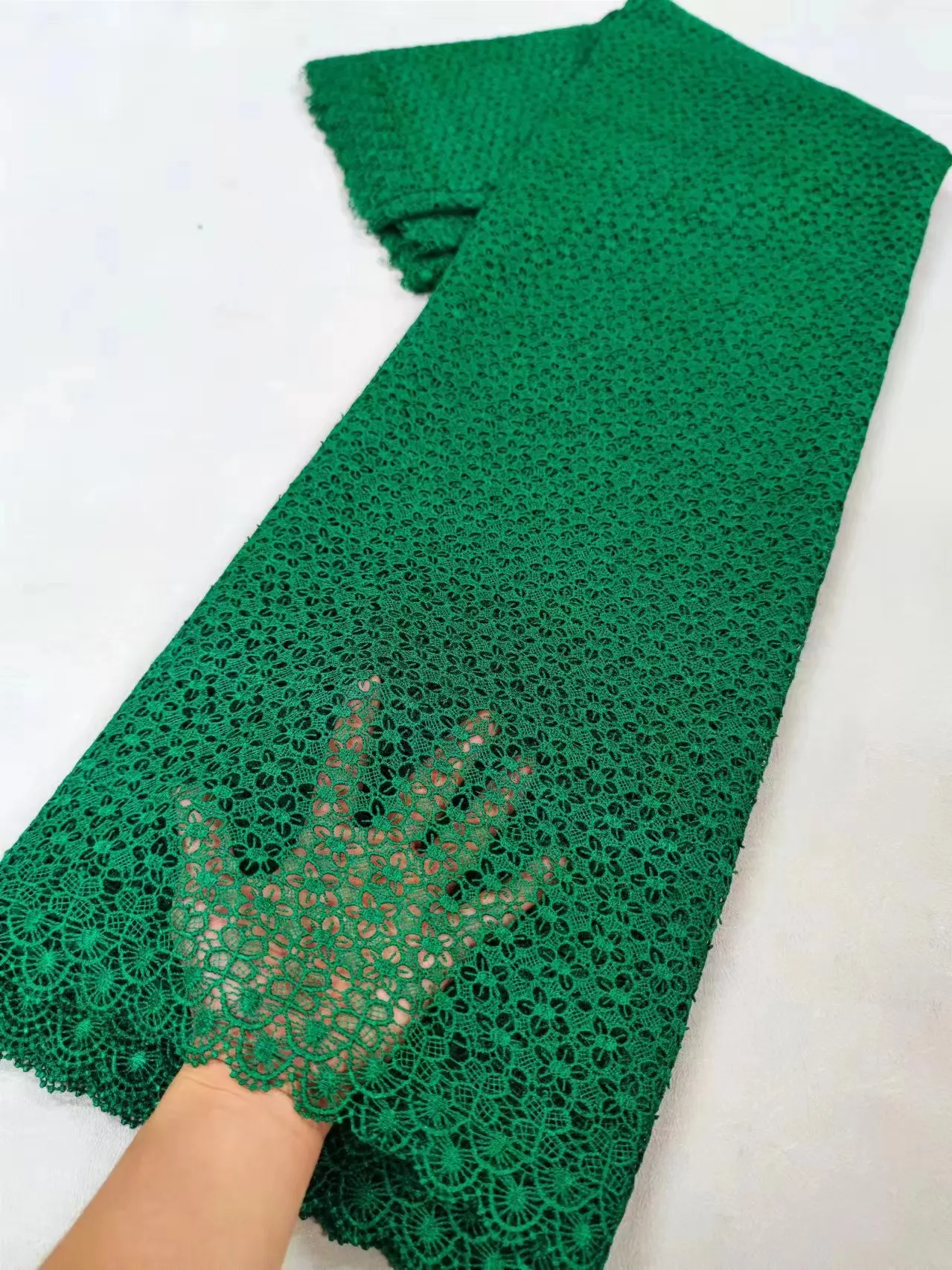 Новейшая розовая жаккардовая кружевная ткань Лидер продаж органза африканский