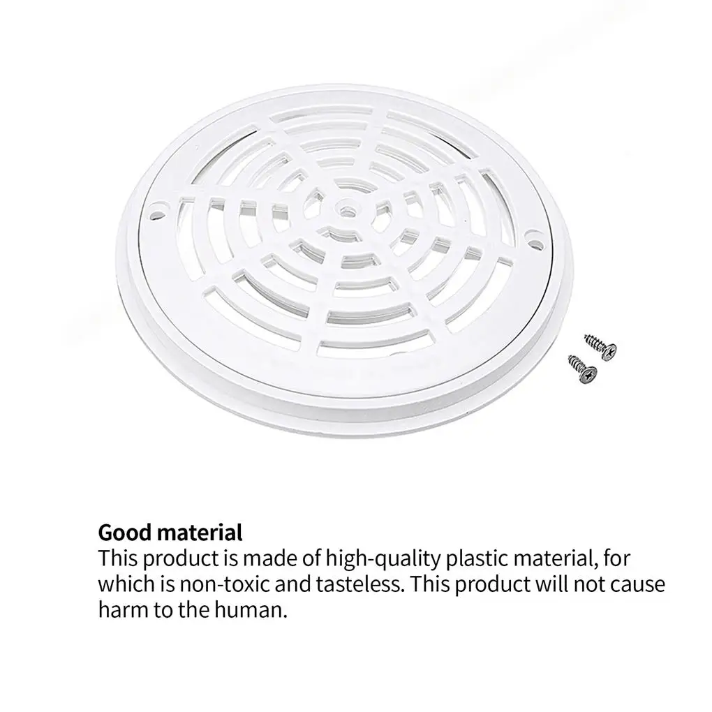 

Бытовая Крышка для бассейна, запасная дренажная круглая крышка с винтовым протектором для канализации, сантехнические принадлежности