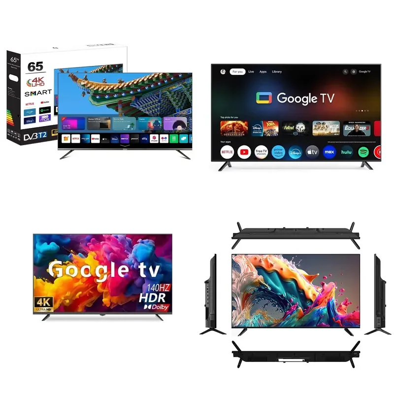 Фото 65 55 50 43 32 24 19-дюймовый 4K UHD Smart TV с частотой 120 Гц, ОС Google Android, LED LCD дисплей. №1
