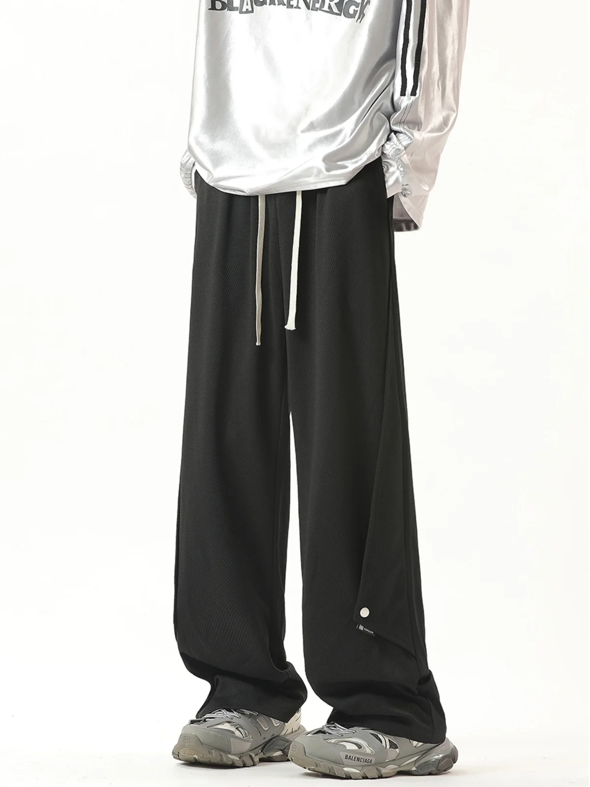 Yorkzoom осенние новые повседневные брюки нестандартного дизайна на пуговицах