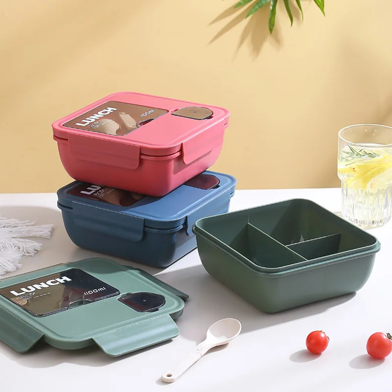 

Bento Box Outdoor Camping Cookware Kit Portable Picnic Sealed Fruit Salad Box To Work Microwave-Heated Bento Lunch Box Container